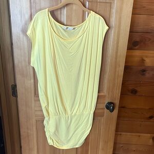 Boston Proper Yellow Scoop Neck Tunic